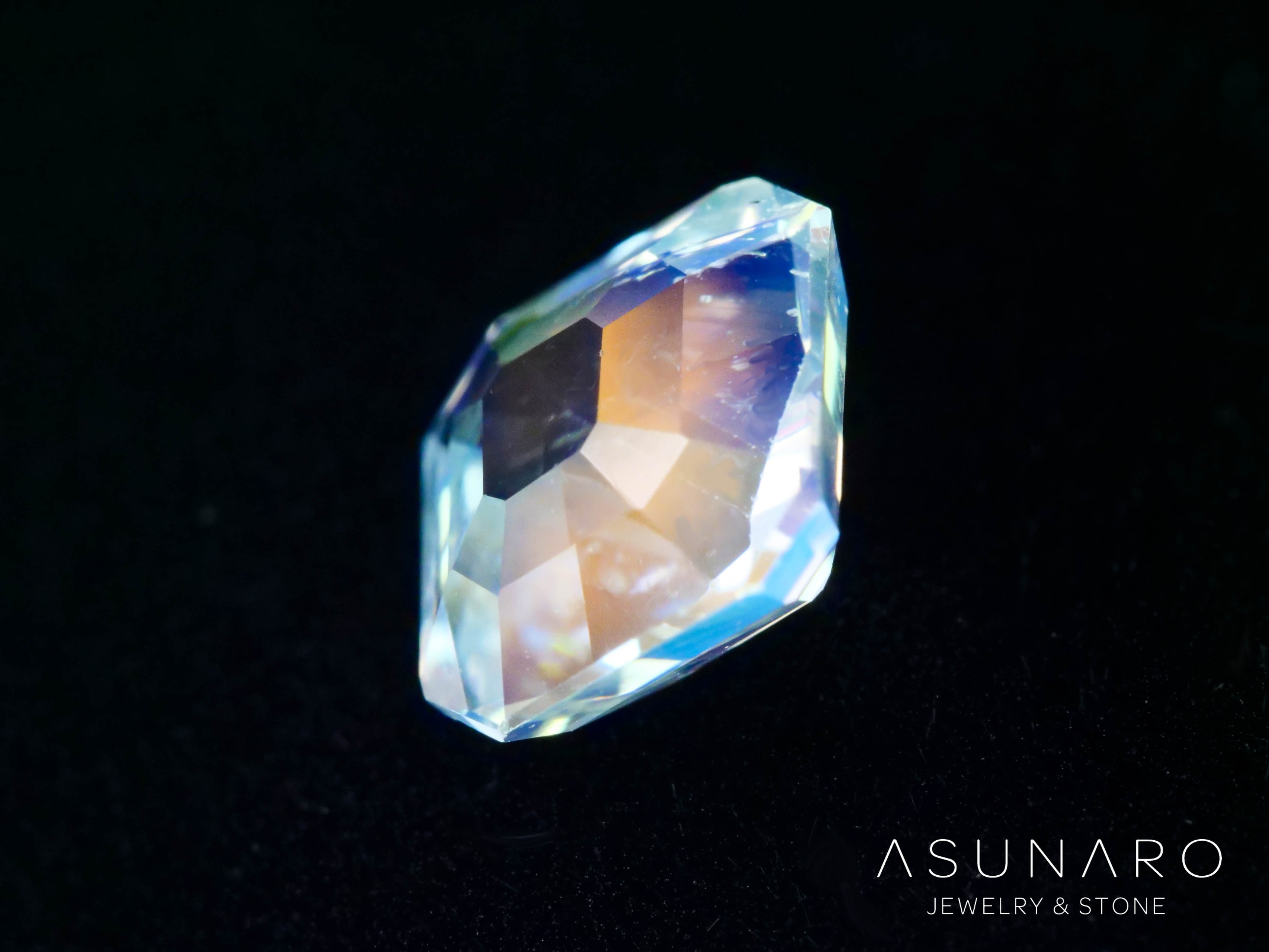 アンデシンラブラドライト　アッシャーカット　マダガスカル産　0.85ct【260226-3174】