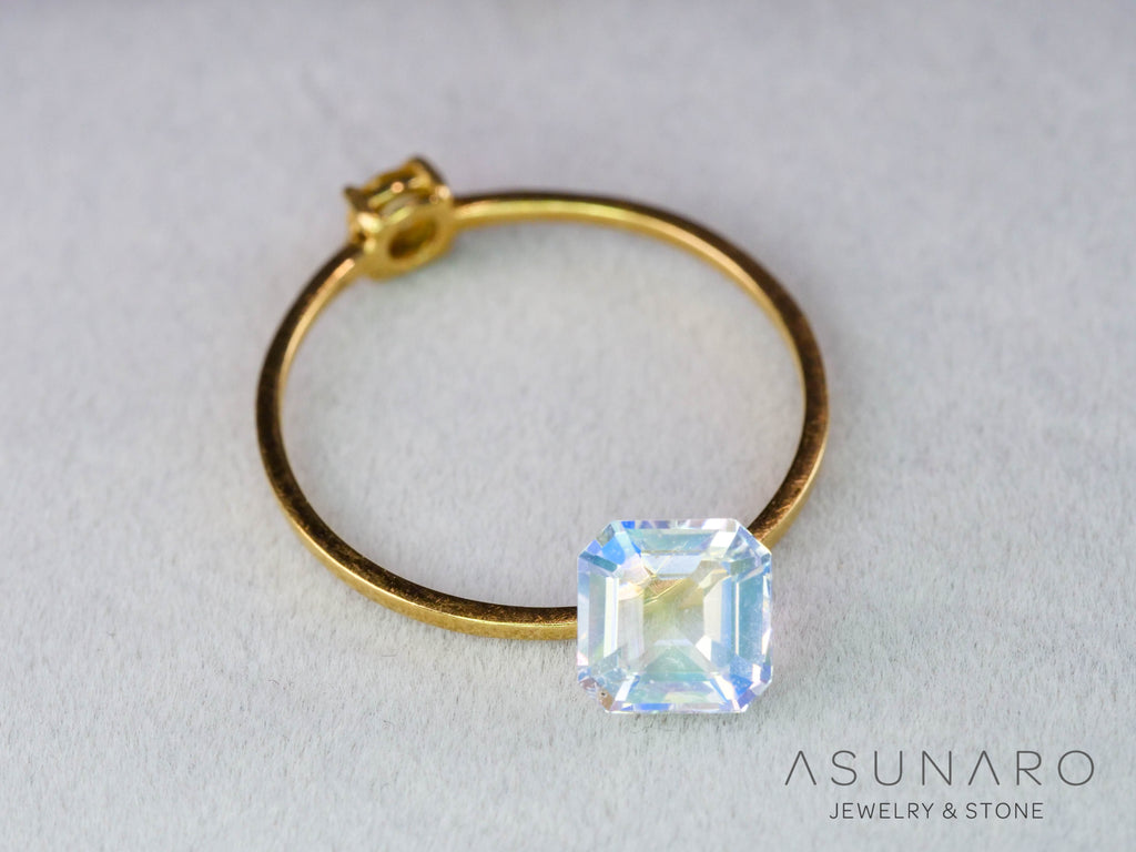 アンデシンラブラドライト　アッシャーカット　マダガスカル産　0.85ct【260226-3174】