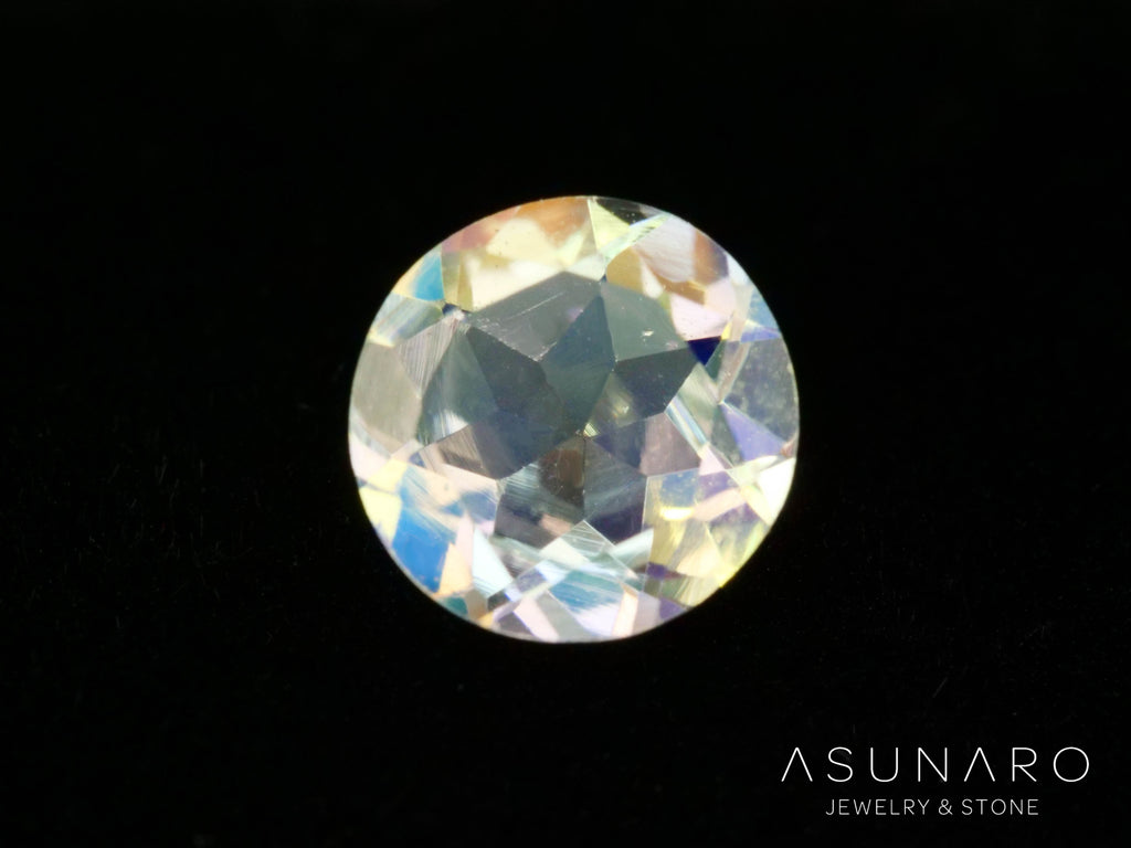 アンデシンラブラドライト　ラウンドカット　マダガスカル産　0.42ct【260226-3175】