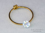 アンデシンラブラドライト　ラウンドカット　マダガスカル産　0.42ct【260226-3175】