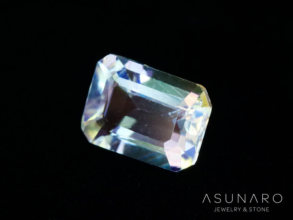 アンデシンラブラドライト　エメラルドカット　マダガスカル産　0.84ct【260226-3177】