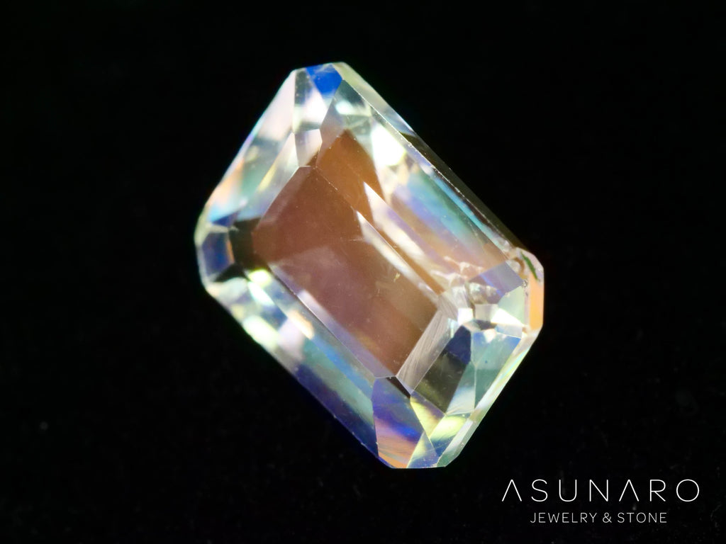 アンデシンラブラドライト　エメラルドカット　マダガスカル産　0.84ct【260226-3177】