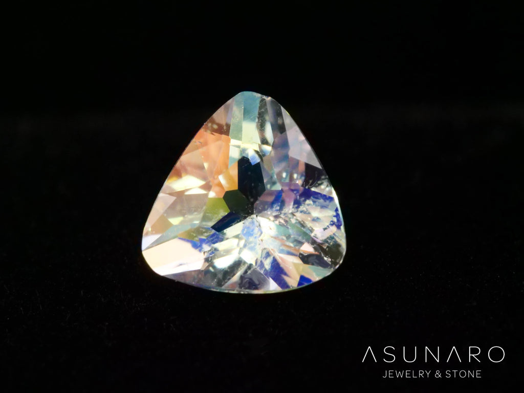 アンデシンラブラドライト　トリリアントカット　マダガスカル産　0.43ct【260226-3178】