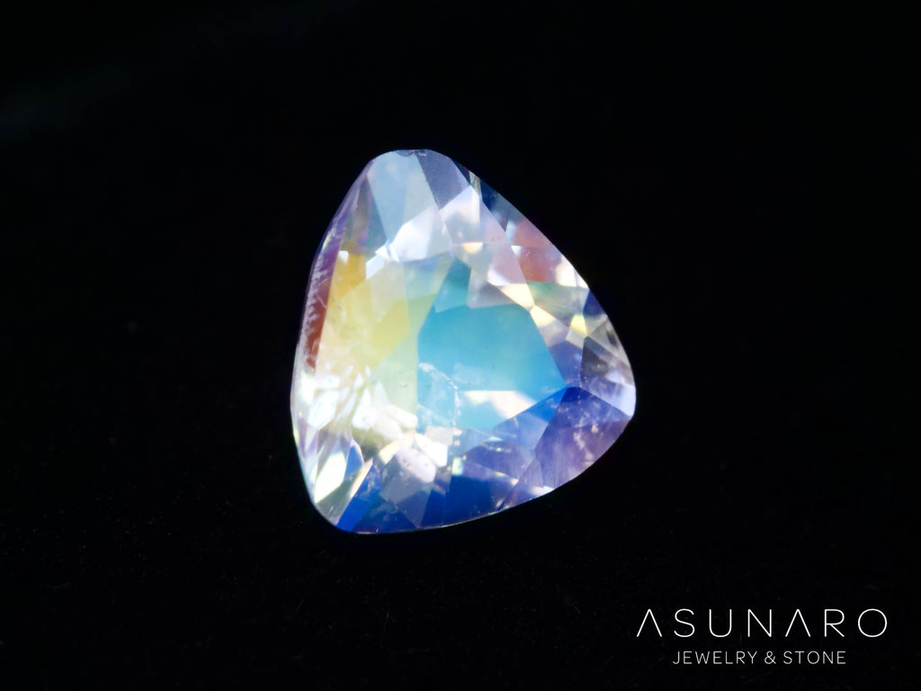 アンデシンラブラドライト　トリリアントカット　マダガスカル産　0.43ct【260226-3178】