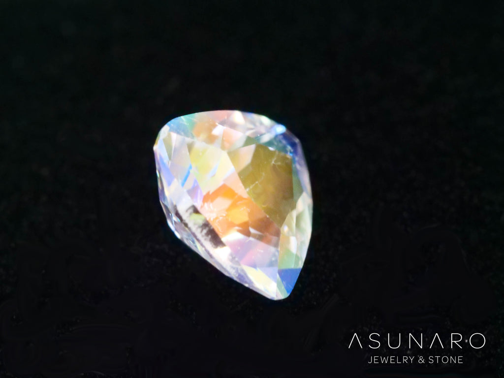 アンデシンラブラドライト　トリリアントカット　マダガスカル産　0.43ct【260226-3178】