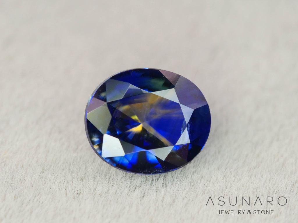 バイカラーサファイア　ロータスリリーカット（オーバル）　スリランカ産　0.67ct【260323-3275】