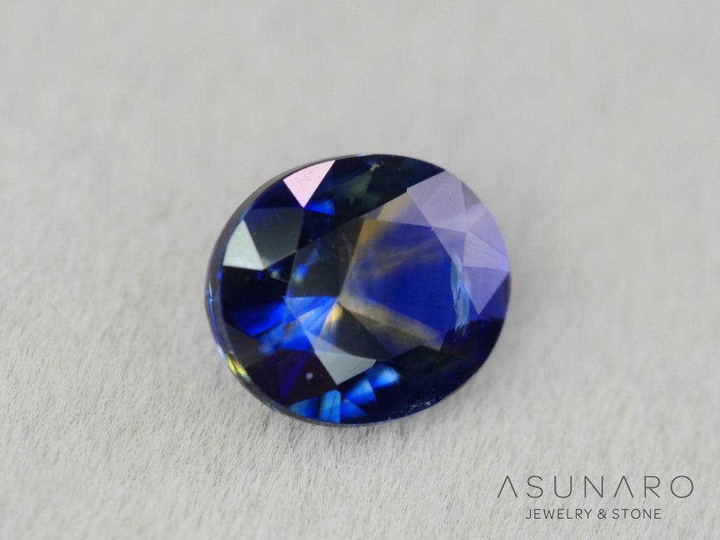バイカラーサファイア　ロータスリリーカット（オーバル）　スリランカ産　0.67ct【260323-3275】