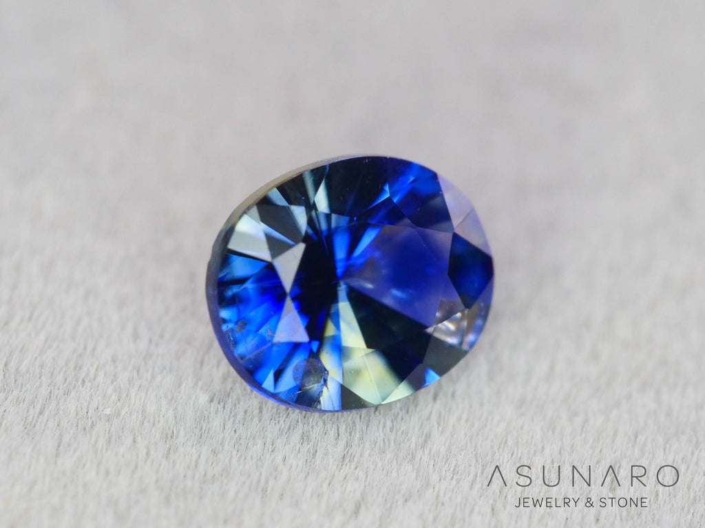 バイカラーサファイア　ロータスリリーカット（オーバル）　スリランカ産　0.64ct【260323-3276】