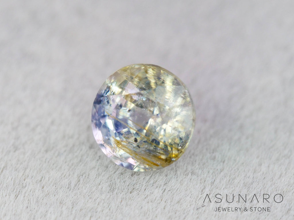 イリデッセンス入りサファイア 　ラウンドカット　スリランカ産　0.63ct　【260319-3257】