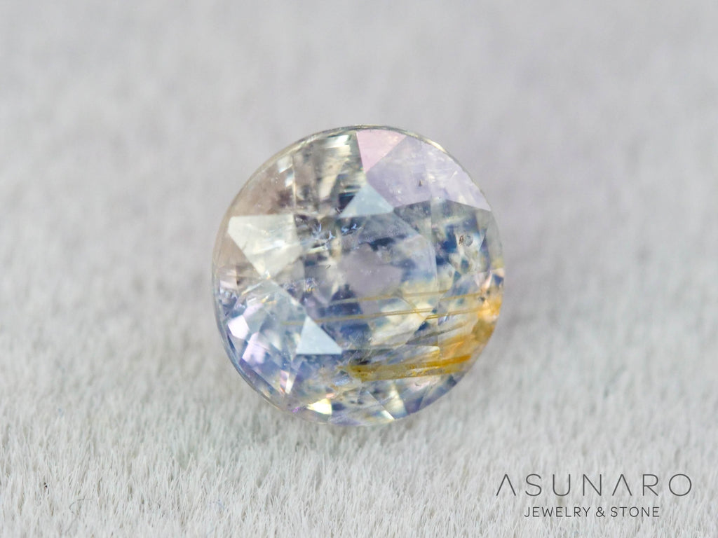 イリデッセンス入りサファイア 　ラウンドカット　スリランカ産　0.63ct　【260319-3257】