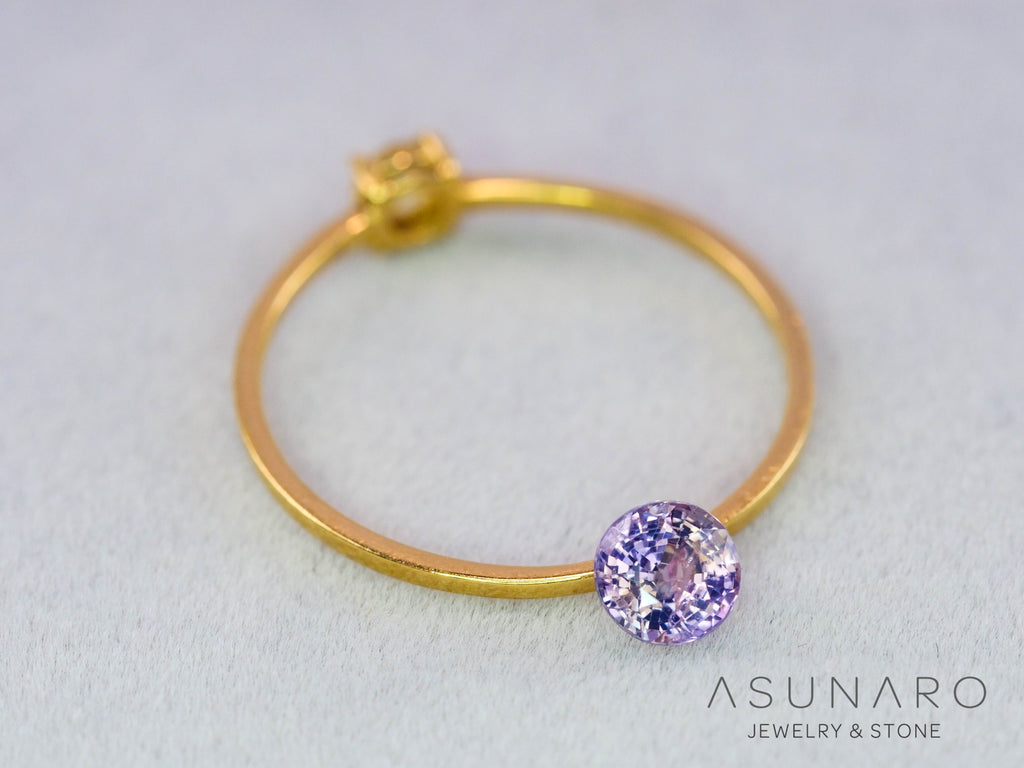 イリデッセンス入りサファイア 　ラウンドカット　スリランカ産　0.44ct　【260319-3258】