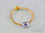 イリデッセンス入りサファイア 　ラウンドカット　スリランカ産　0.45ct　【260319-3259】