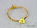 イリデッセンス入りサファイア 　トリリアントカット　スリランカ産　0.63ct　【260319-3260】