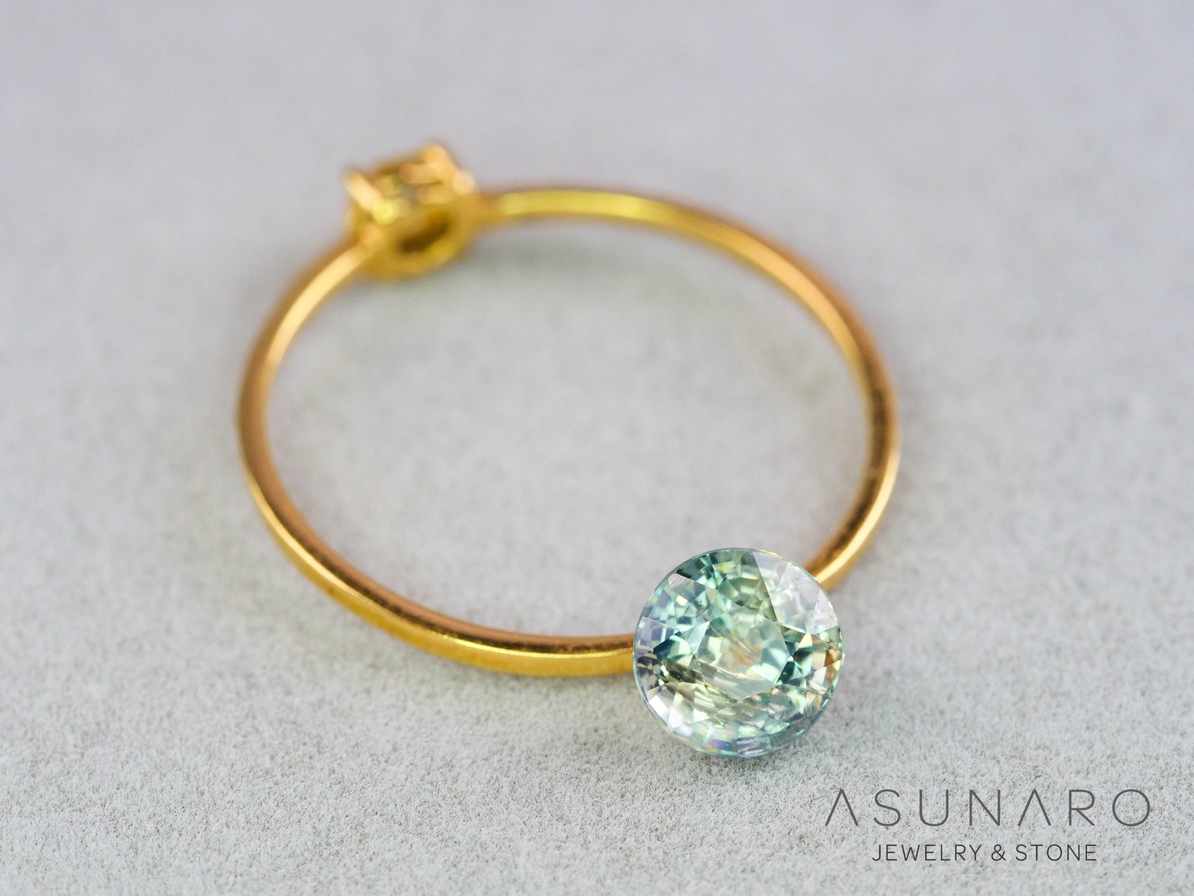 イリデッセンス入りサファイア 　ラウンドカット　スリランカ産　1.00ct　【260319-3264】