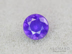 パープルシルキーサファイア　ラウンドカット　スリランカ産　0.16ct【260410-3269】