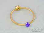 パープルシルキーサファイア　ラウンドカット　スリランカ産　0.16ct【260410-3269】