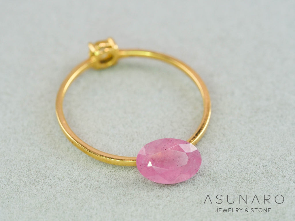 ピンクサファイア　オーバルカット　スリランカ産　0.90ct【260410-3268】