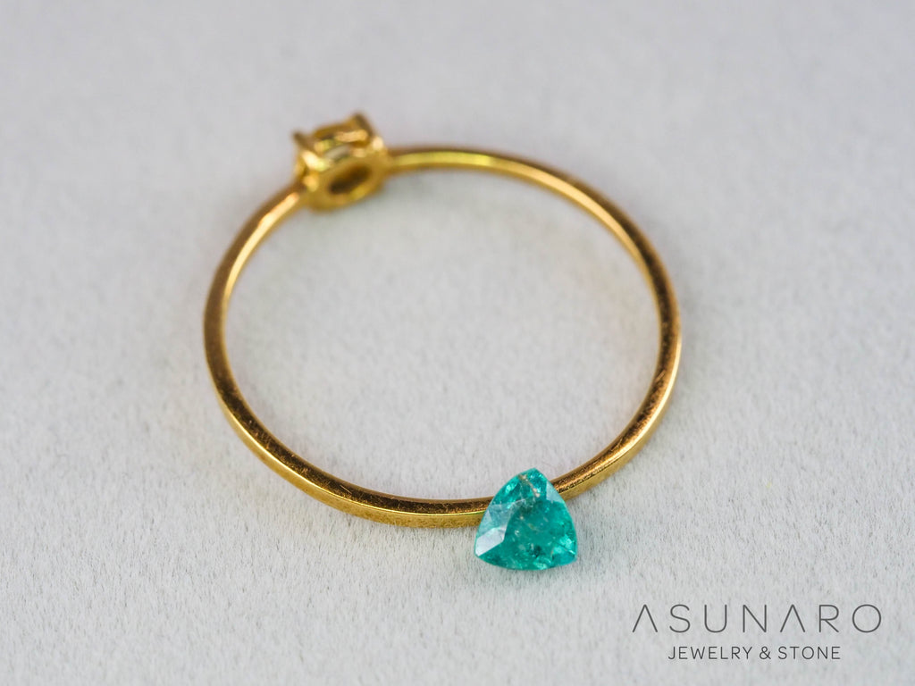 パライバトルマリン　トリリアントカット　ブラジル産　0.19ct   【260410-3281】