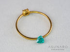 パライバトルマリン　トリリアントカット　ブラジル産　0.19ct   【260410-3281】