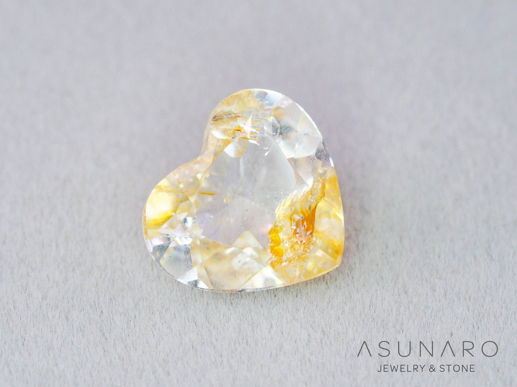 ルチルイントパーズ 　ハートカット　ブラジル産　2.27ct　【260407-3328】
