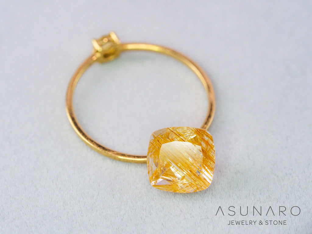 ルチルイントパーズ 　クッションカット　ブラジル産　2.67ct　【260407-3329】