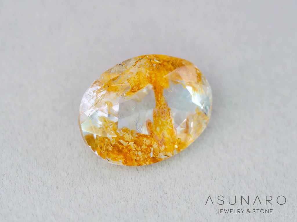 ルチルイントパーズ 　オーバルカット　ブラジル産　4.94ct　【260407-3331】