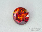 バイカラースファレライト ラウンドカット スペイン産 1.18ct【260407-3289】