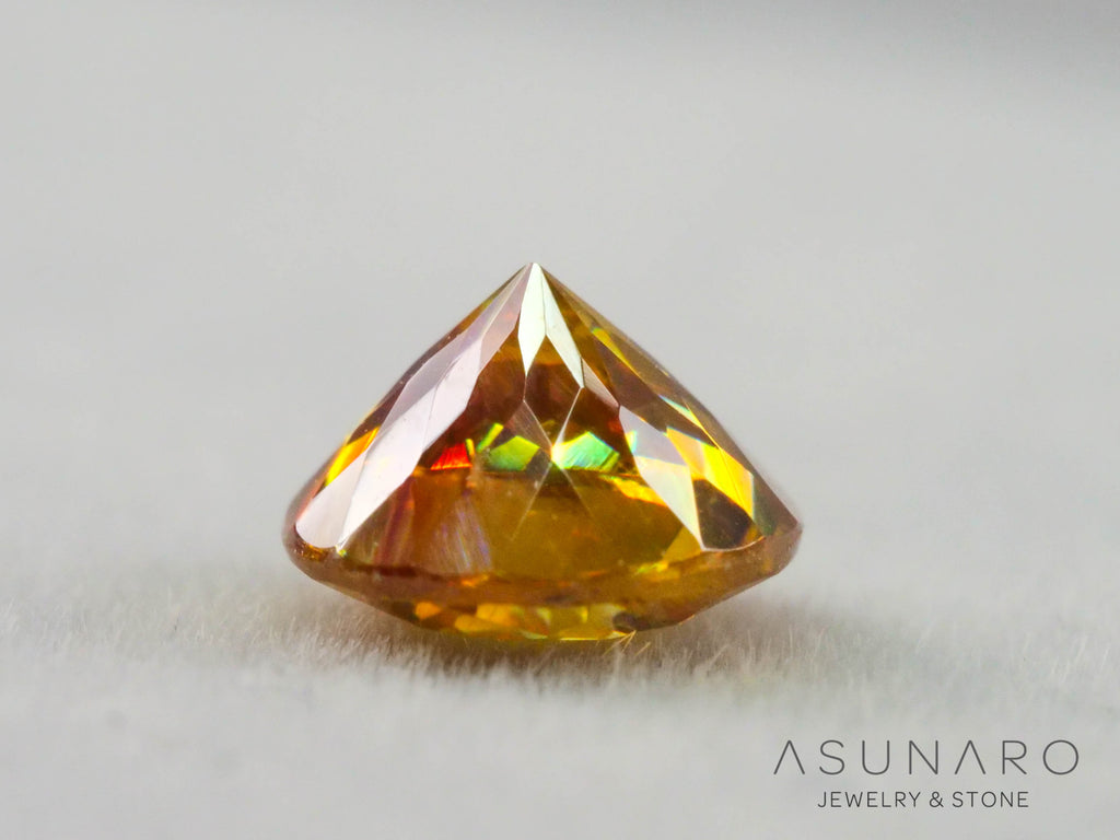 バイカラースファレライト ラウンドカット スペイン産 　0.72ct【260407-3291】