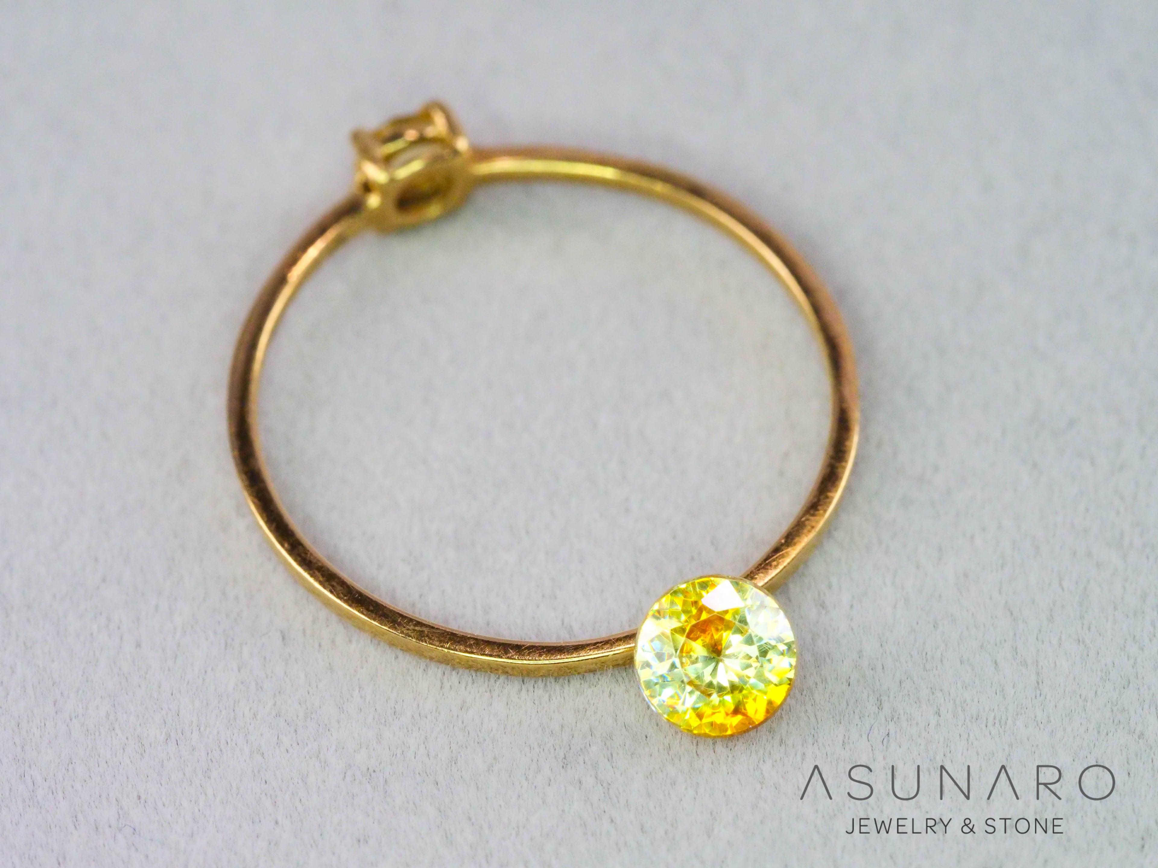バイカラースファレライト ラウンドカット スペイン産 　0.52ct【260407-3294】