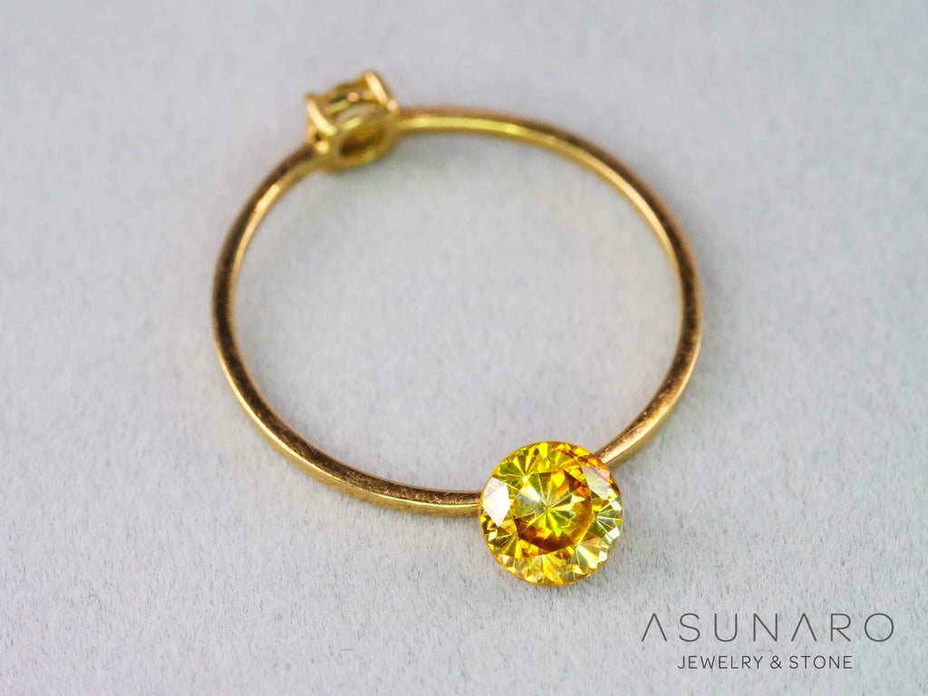 バイカラースファレライト ラウンドカット スペイン産 　0.72ct【260407-3296】