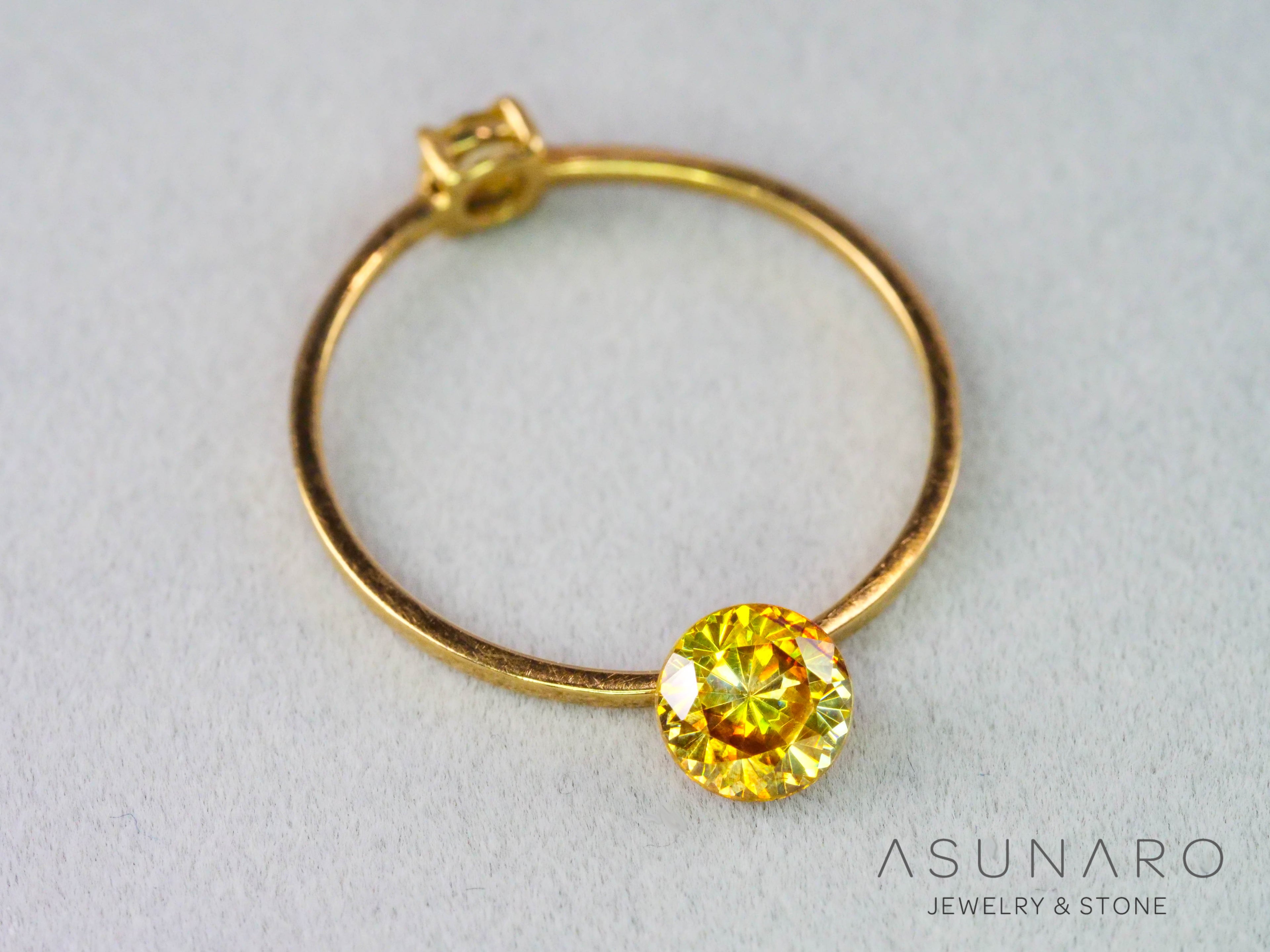 バイカラースファレライト ラウンドカット スペイン産 　0.72ct【260407-3296】