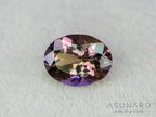 パーティーカラーゾイサイト　オーバルカット　タンザニア産　1.14ct【260703-3373】
