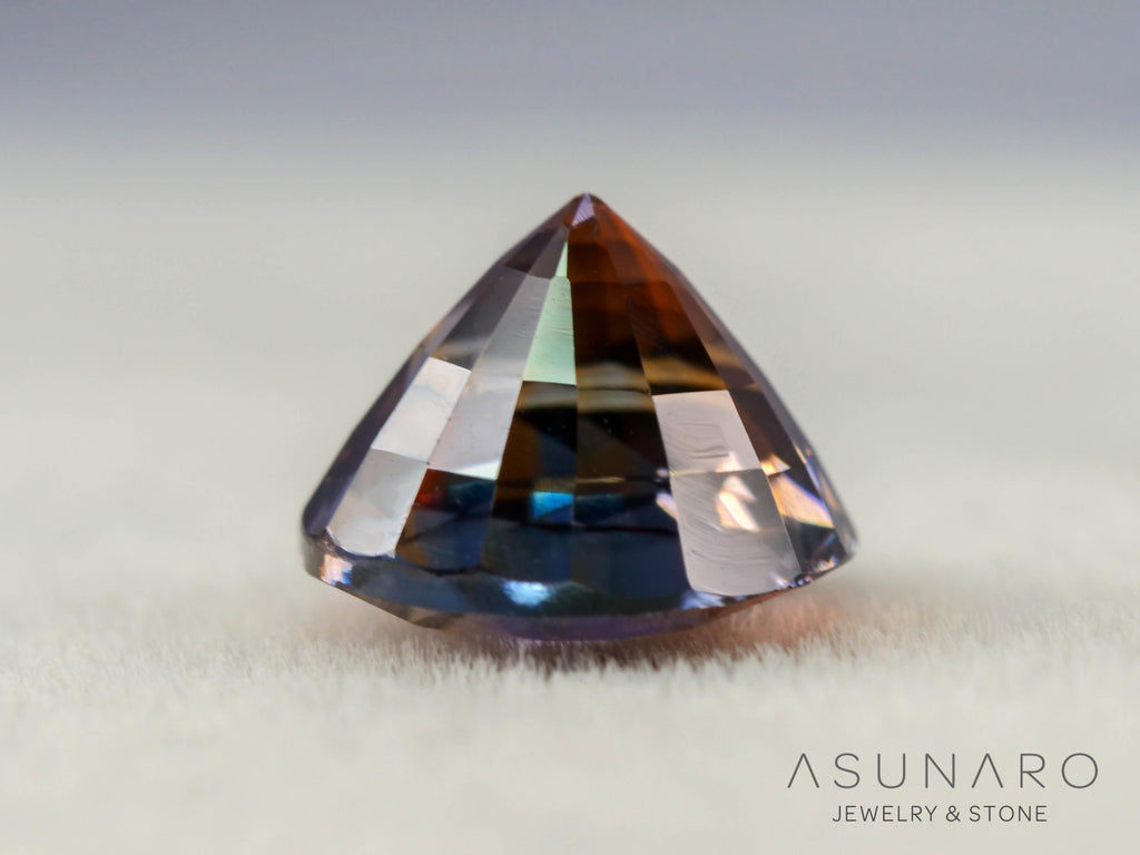 トワイライトバイカラーサファイア　ラウンドカット　スリランカ産　1.34ct【260703-3359】