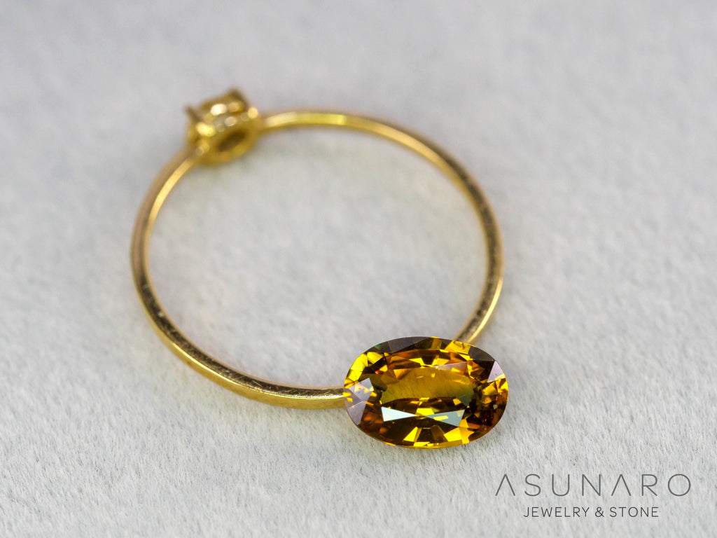バイカラーサファイア　オーバルカット　スリランカ産　1.12ct【260703-3360】