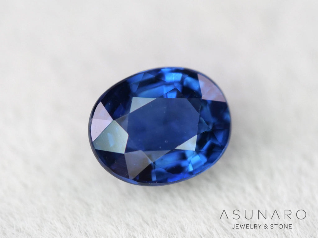 非加熱コーンフラワーサファイア　オーバルカット　カシミール産　0.49ct【260703-3363】