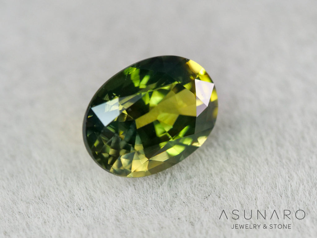 非加熱バイカラーサファイア　オーバルカット　スリランカ産　1.20ct【260703-3365】