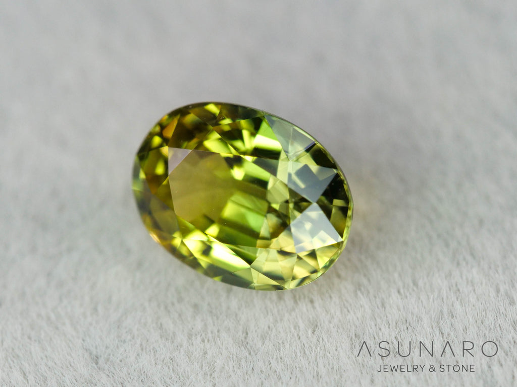 非加熱バイカラーサファイア　オーバルカット　スリランカ産　1.38ct【260703-3366】