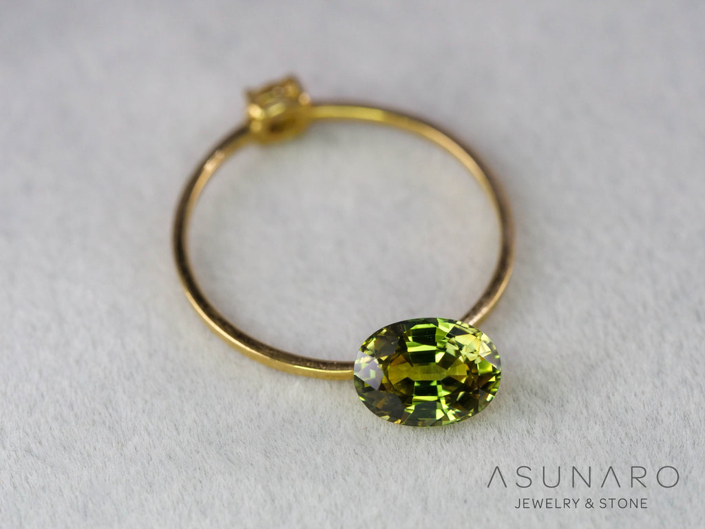 非加熱バイカラーサファイア　オーバルカット　スリランカ産　1.38ct【260703-3366】