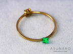 エメラルド　コロンビア産　プリンセスカット　0.07ct【240717-3388】