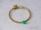 エメラルド　コロンビア産　プリンセスカット　0.08ct【240717-3389】