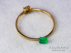 エメラルド　コロンビア産　エメラルドカット　0.15ct【240717-3392】