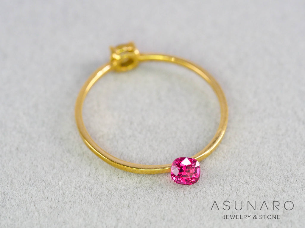 ジェダイスピネル 　クッションカット　ビルマ産　0.21ct　【260716-3441】