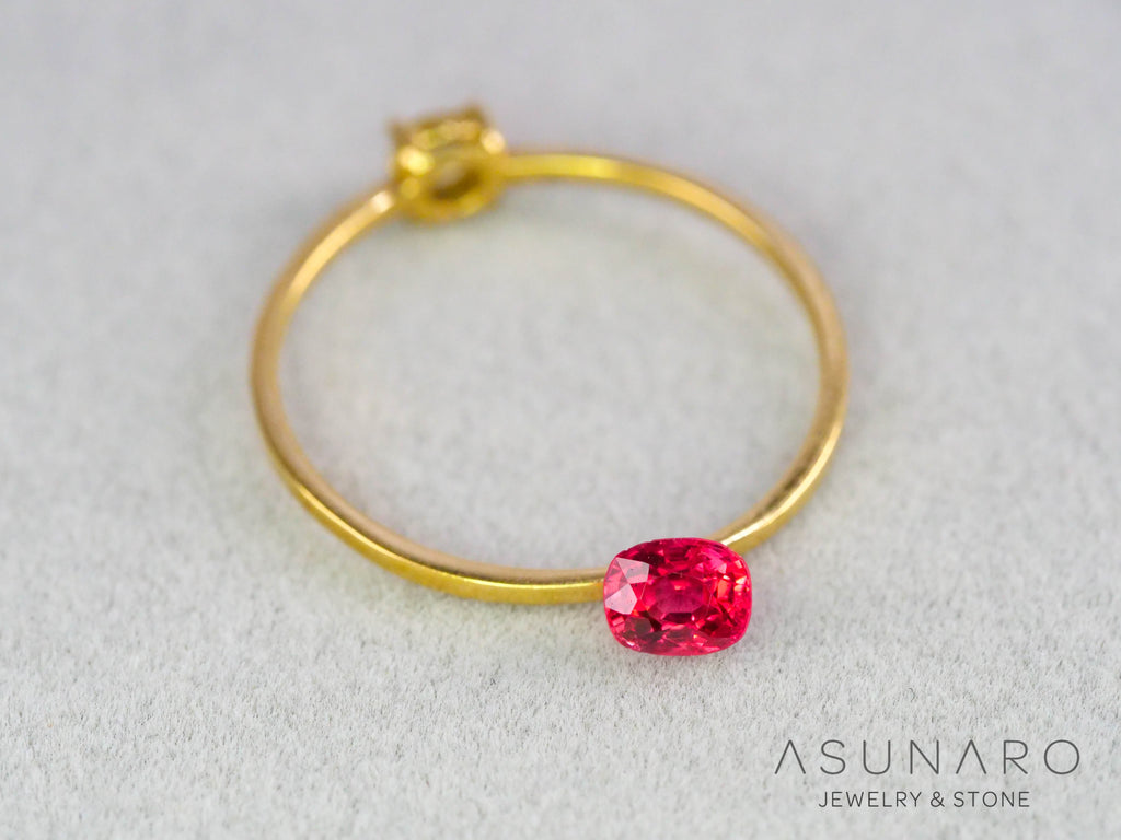 ジェダイスピネル 　クッションカット　ビルマ産　0.36ct　【260716-3442】