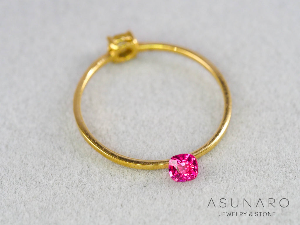 ジェダイスピネル 　クッションカット　ビルマ産　0.17ct　【260716-3443】