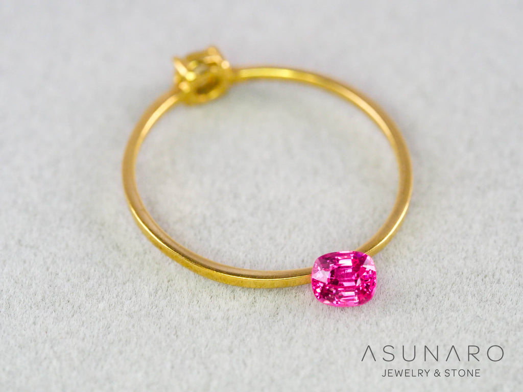 ジェダイスピネル 　クッションカット　ビルマ産　0.25ct　【260716-3445】