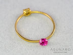 ジェダイスピネル 　クッションカット　ビルマ産　0.20ct　【260716-3446】