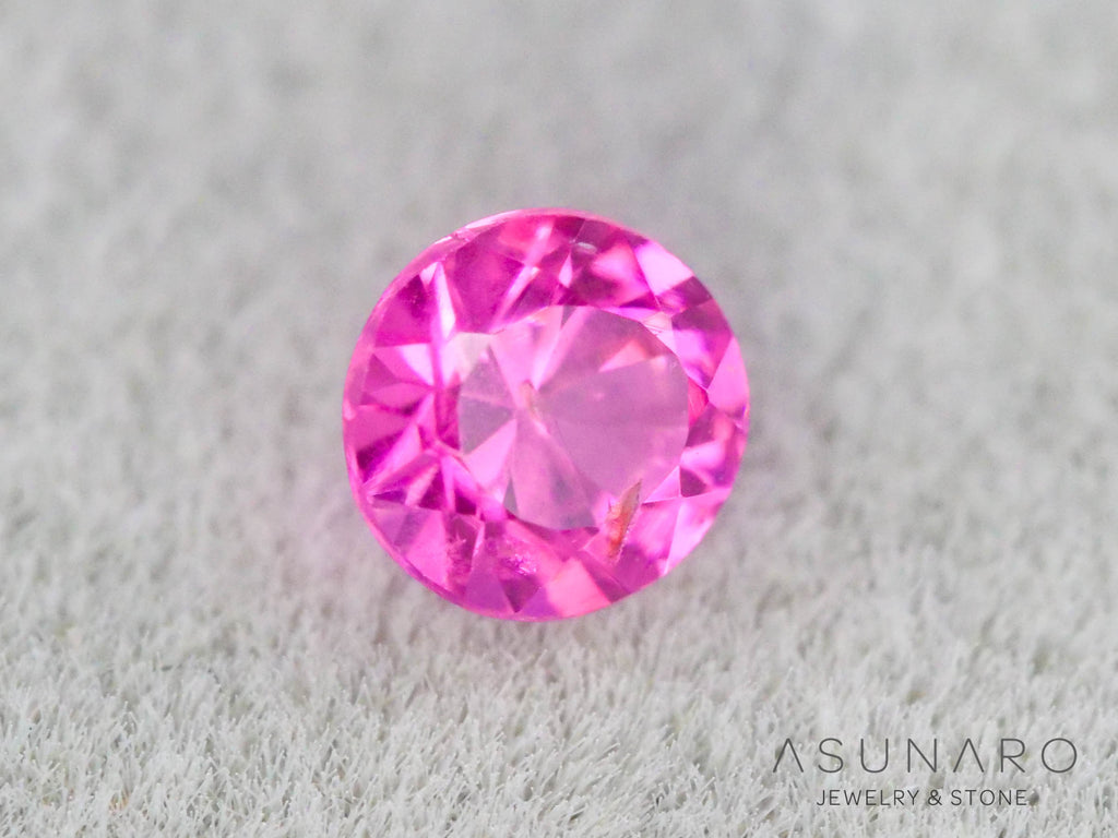 ジェダイスピネル 　ラウンドカット　ビルマ産　0.12ct　【260716-3447】
