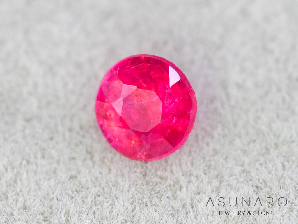 ジェダイスピネル 　ラウンドカット　ビルマ産　0.13ct　【260716-3448】