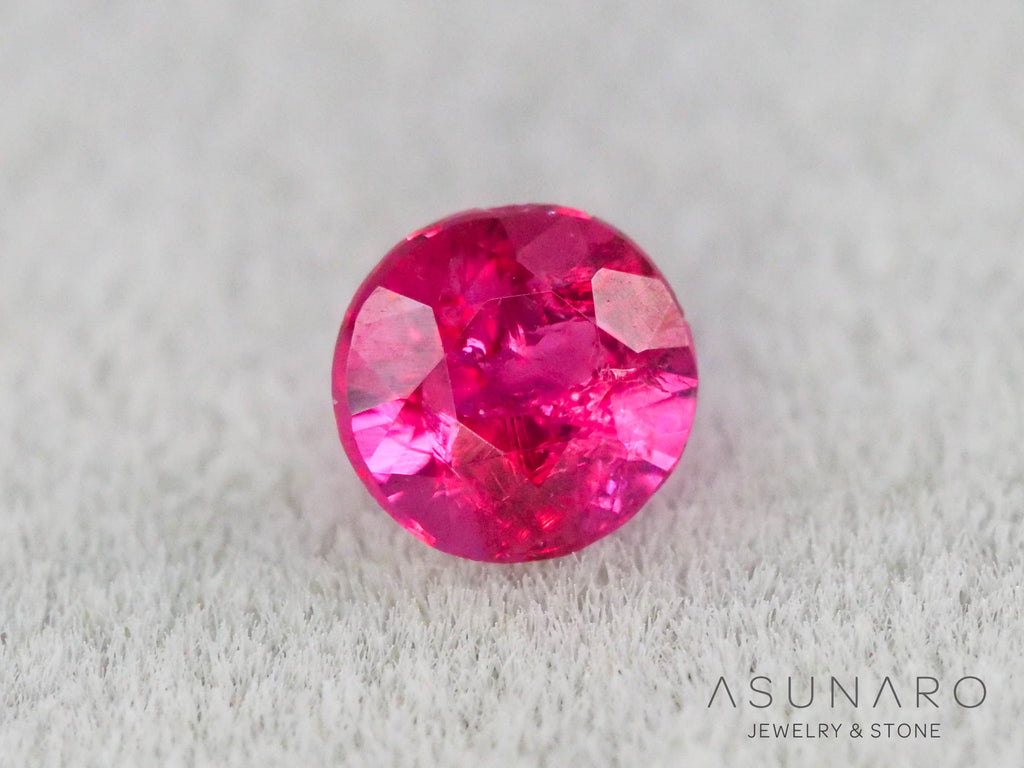 ジェダイスピネル 　ラウンドカット　ビルマ産　0.14ct　【260716-3450】