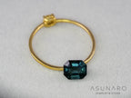 ティールブルースピネル 　エメラルドカット　スリランカ産　0.90ct　【260817-3451】
